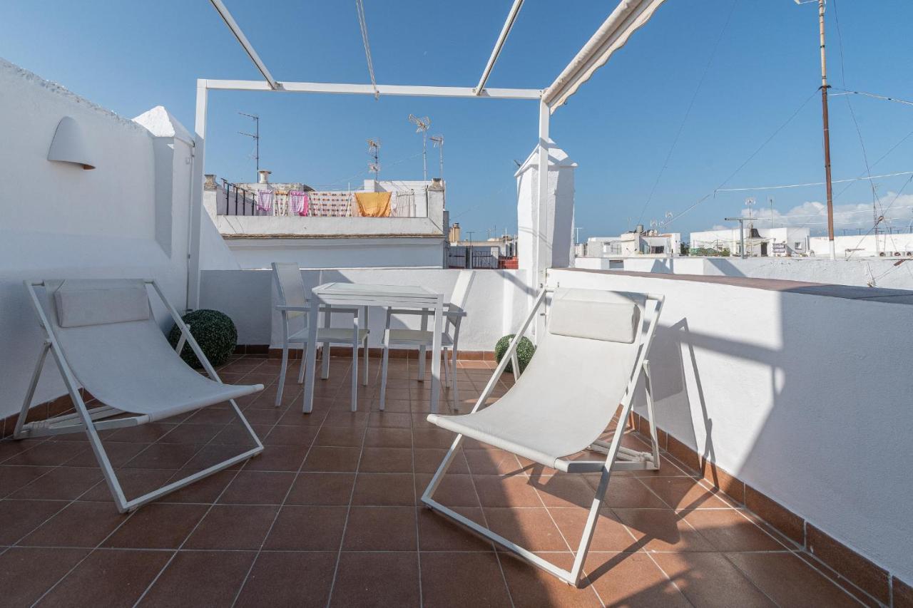 Apartamento Terraza Estampa De Cádiz Exterior foto